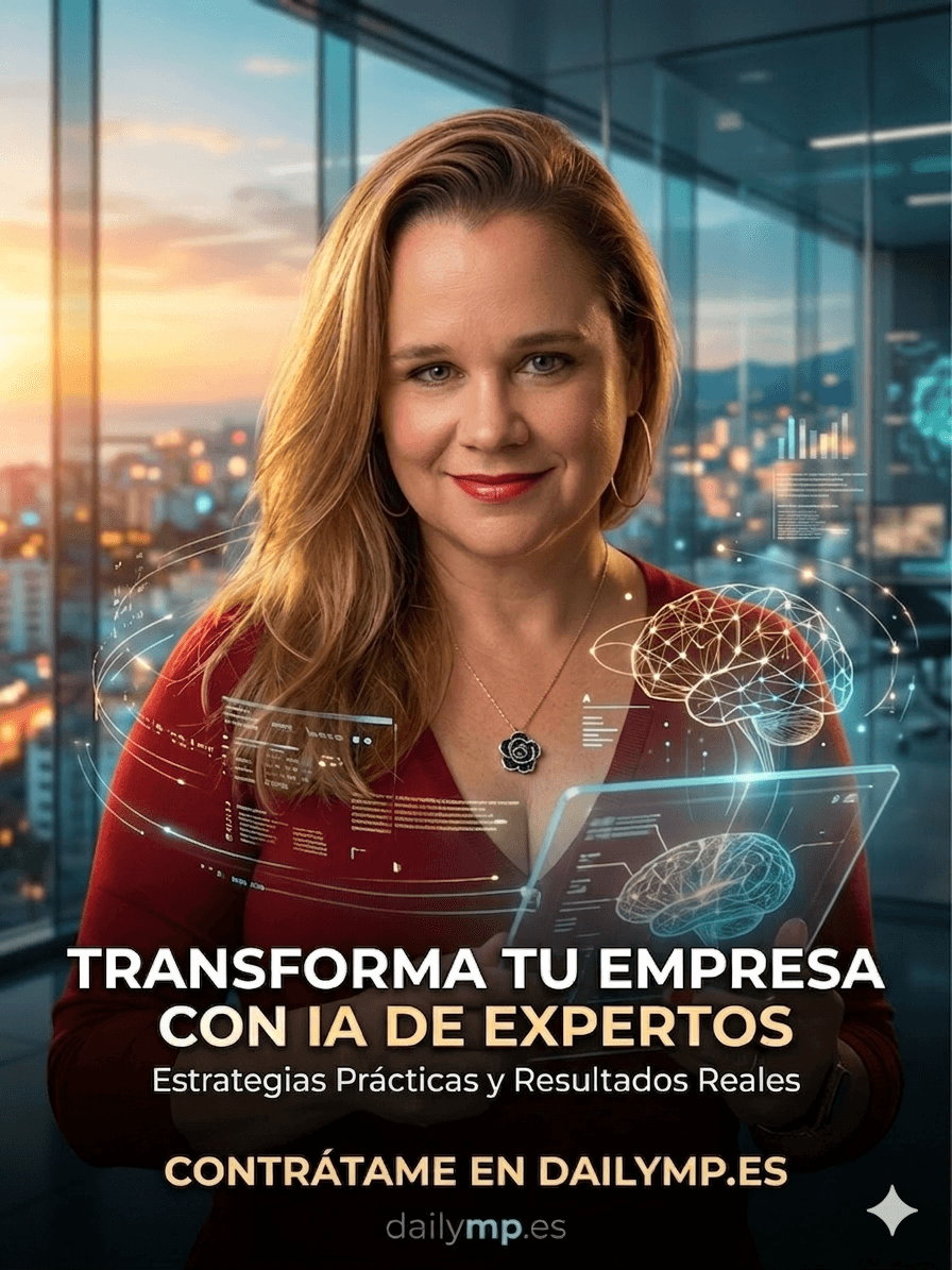 Retrato profesional de consultora IA